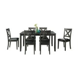 Picket House Furnishings Alexa 7-Piece Dining Set, Standard Height, Six ...