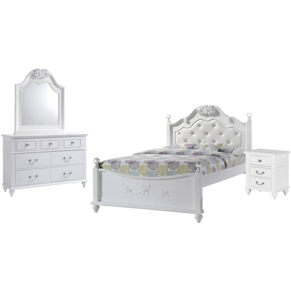 Picket House Furnishings Annie Twin Platform 4PC Bedroom Set w/ Storage Trundle