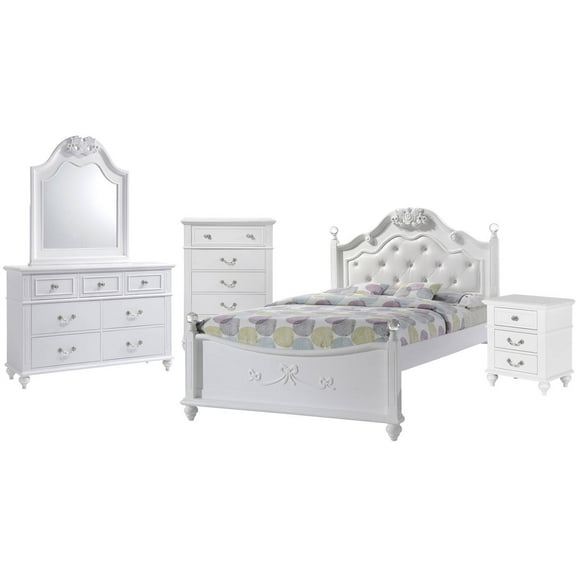 Picket House Furnishings Annie Twin Platform 5PC Bedroom Set w/ Storage Trundle