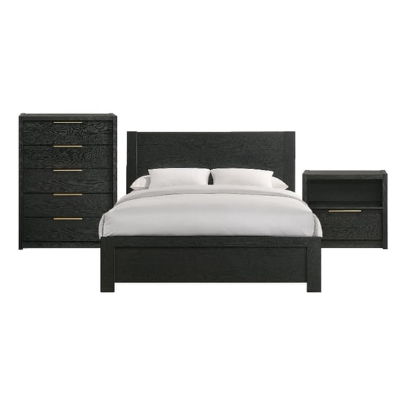 Picket House Furnishings Ardmore Bend Queen 3PC Bedroom Set in Black
