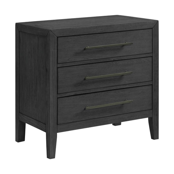 Picket House Furnishings Armes 3-Drawer Nightstand in Black