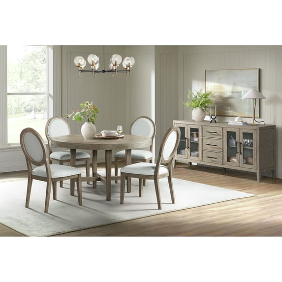 Picket House Furnishings Armes Round Dining Table in Grey