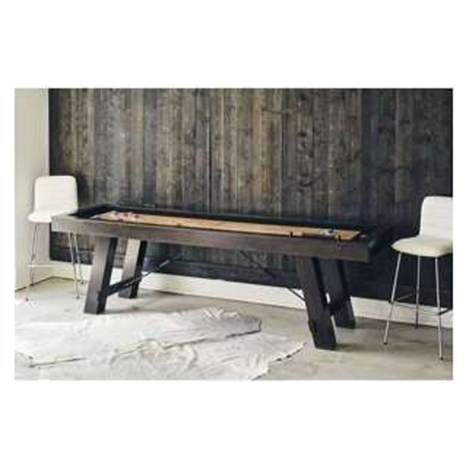 Asher 108" Dark Brown Spruce Shuffleboard Table