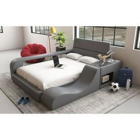 Picket House Furnishings Booker Full Bed in Grey PU