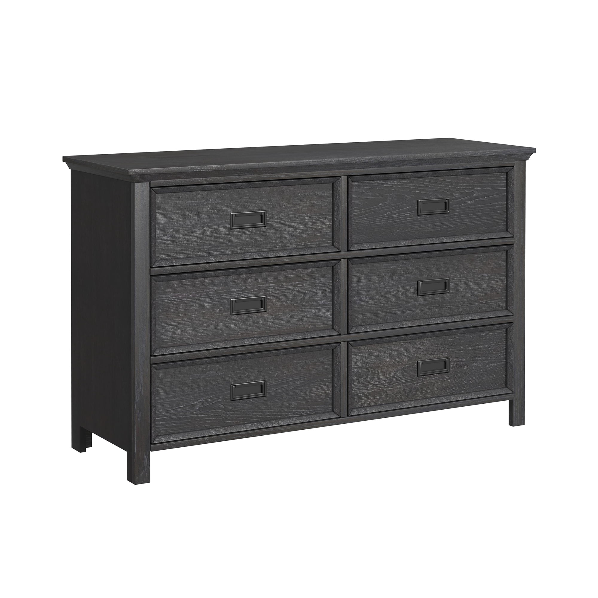 Picket House Furnishings Brooklyn Kids 6-Drawer Dresser in Charcoal