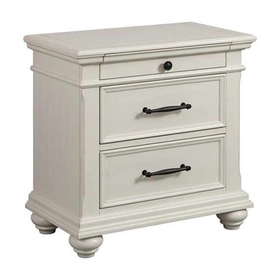 Picket House Furnishings Brooks 3-Drawer Nightstand with USB Ports