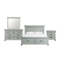 thumbnail image 1 of Picket House Furnishings Brooks King Platform Storage 4PC Bedroom Set in Gray, 1 of 20