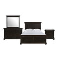 thumbnail image 1 of Picket House Furnishings Brooks King Platform Storage 4PC Bedroom Set in Black, 1 of 1
