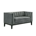 thumbnail image 1 of Picket House Furnishings Calabasas Loveseat in Light Grey Velvet, 1 of 4
