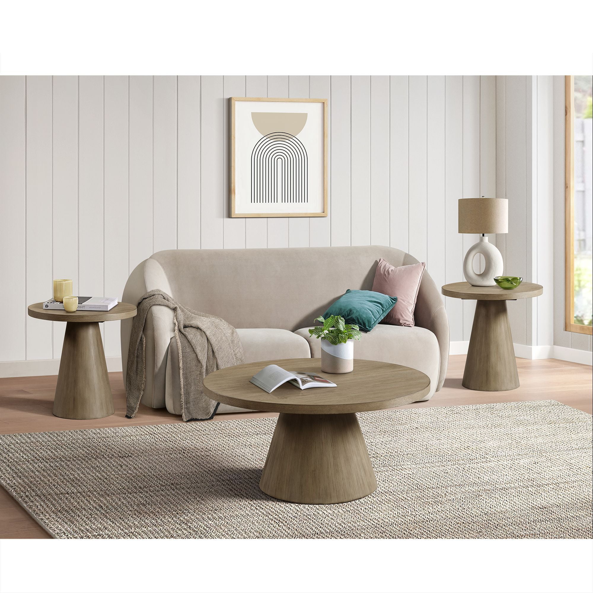 Picket House Furnishings Canal Round Coffee Table in Grey Walmart com Picket House Furnishings Canal Round Coffee Table in Grey Walmart com