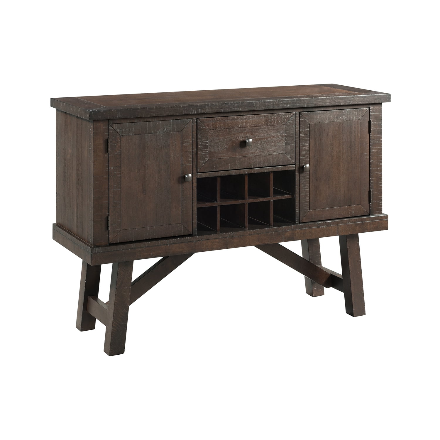 Carter Rustic Gray Acacia Wood Dining Server