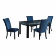 thumbnail image 1 of Picket House Furnishings Celine Rectangular 5PC Grey Velvet Chairs Dining Set-Table & Four Chairs, 1 of 9