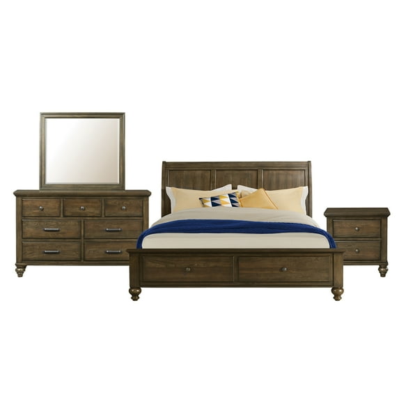 Picket House Furnishings Channing King 4-Drawer Platform Storage 4PC Bedroom Set