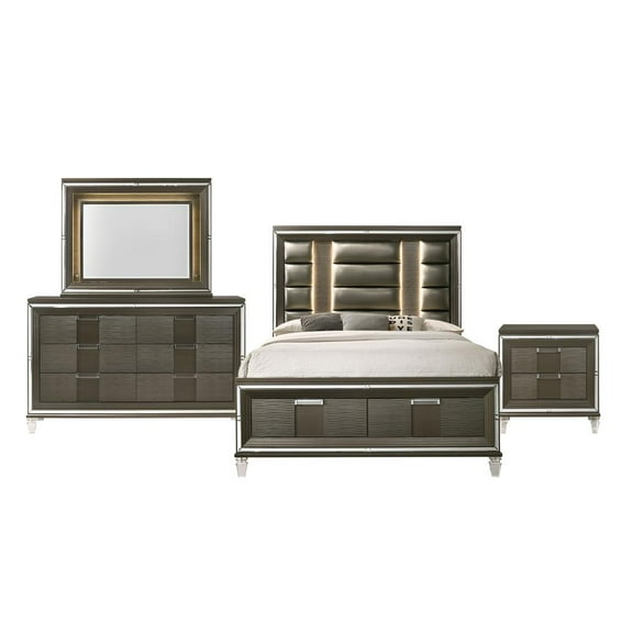 Picket House Furnishings Charlotte King Storage 4PC Bedroom Set