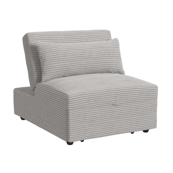 Picket House Furnishings Charon Chair with kidney pillow in Coronado Grey