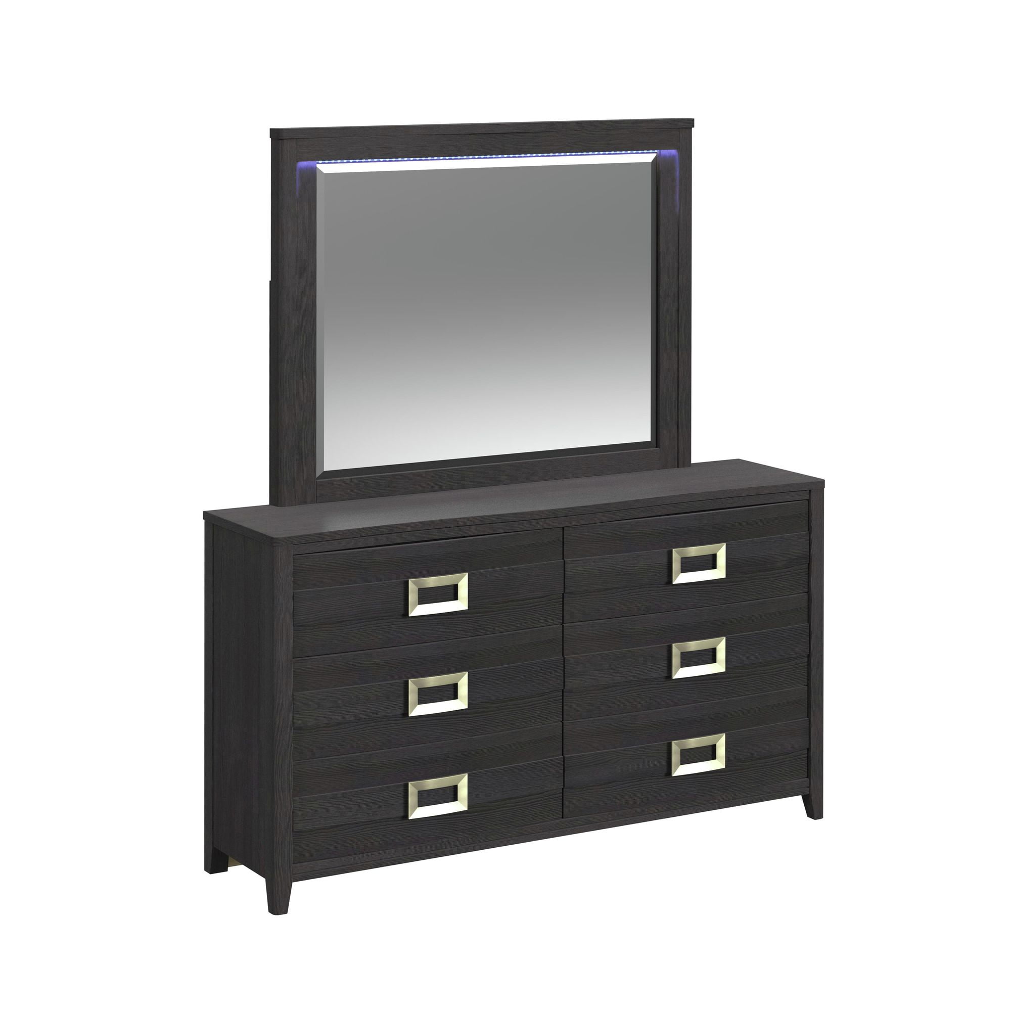 Black Dressers with Mirrors