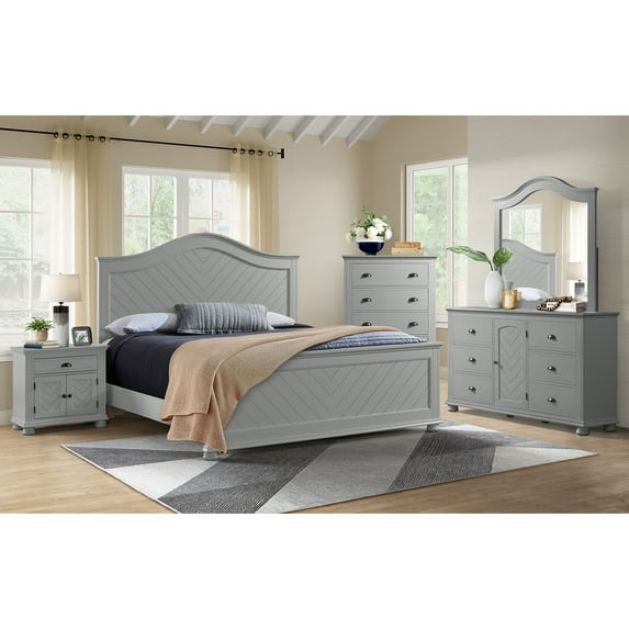 Picket House Furnishings Conaughey Full Panel Bed in Grey