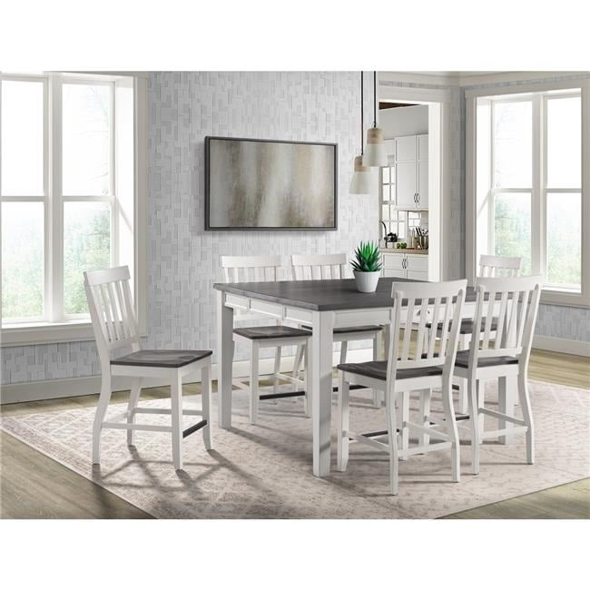 Cottage Charm Two-Tone Extendable Counter Height Dining Table