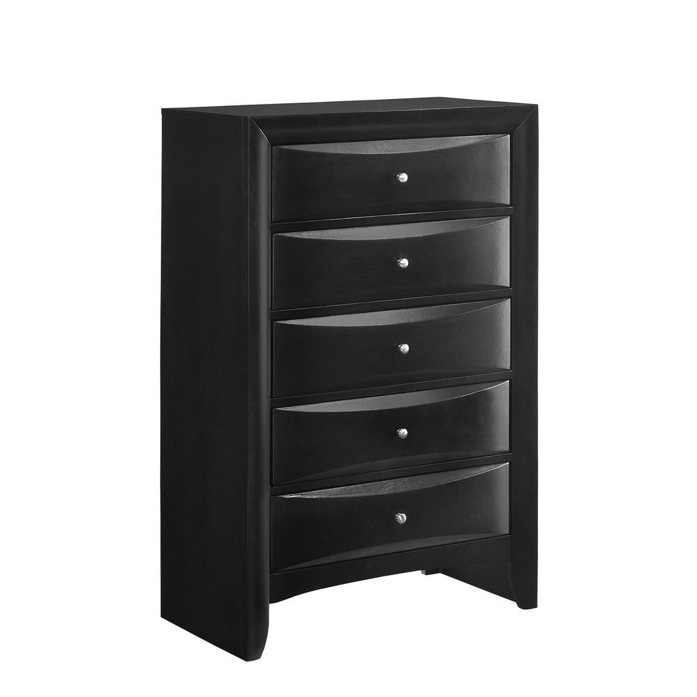 Dana Black Traditional 5-Drawer Vertical Chest