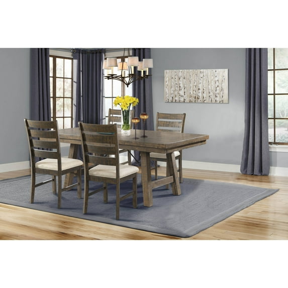 Picket House Furnishings Dex 5-Piece Dining Set-Table, 4 Ladder Side Chairs