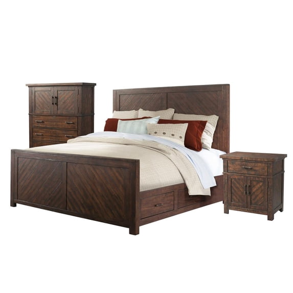 Picket House Furnishings Dex Queen Platform Storage 3PC Bedroom Set