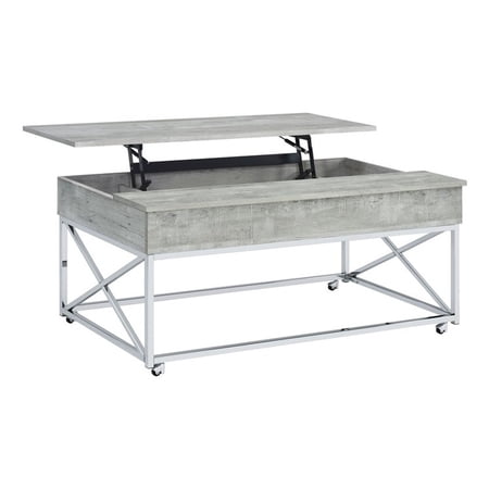 Picket House Furnishings Eliott Occasional Lift-Top Coffee Table in Gray