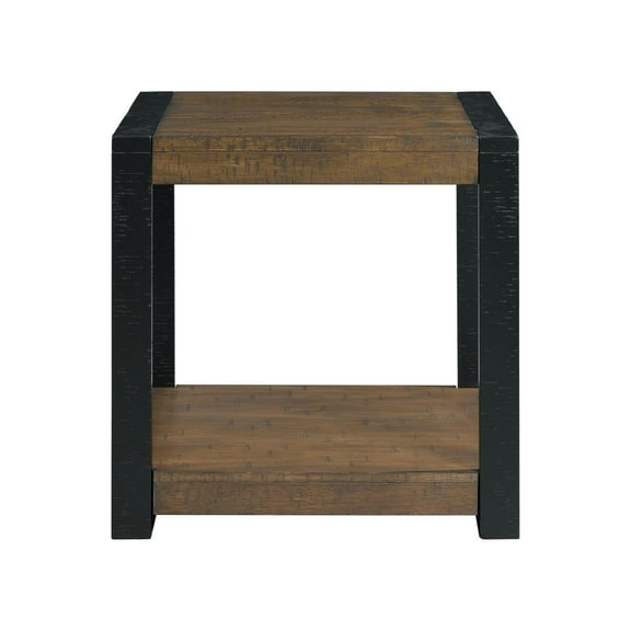 Picket House Furnishings Enrico Square End Table in Walnut
