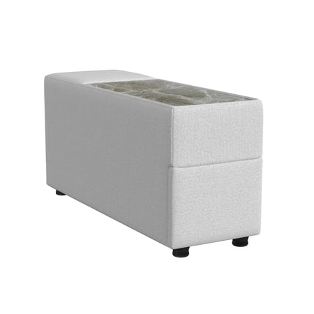Frida Modular Console with Speaker and Cooler Olefin Beige