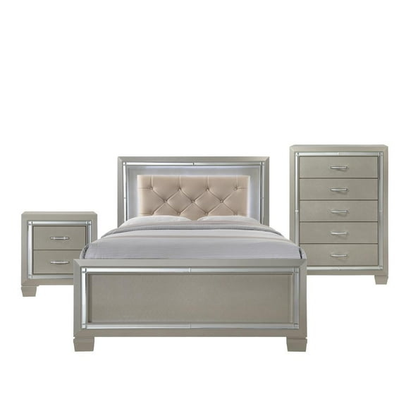 Picket House Furnishings Glamour 3 Piece Full Panel Bedroom Set