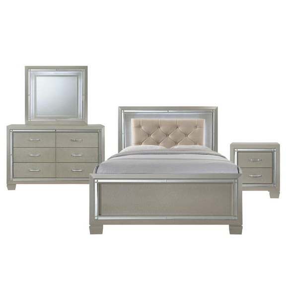 Picket House Furnishings Glamour 4 Piece Full Panel Bedroom Set