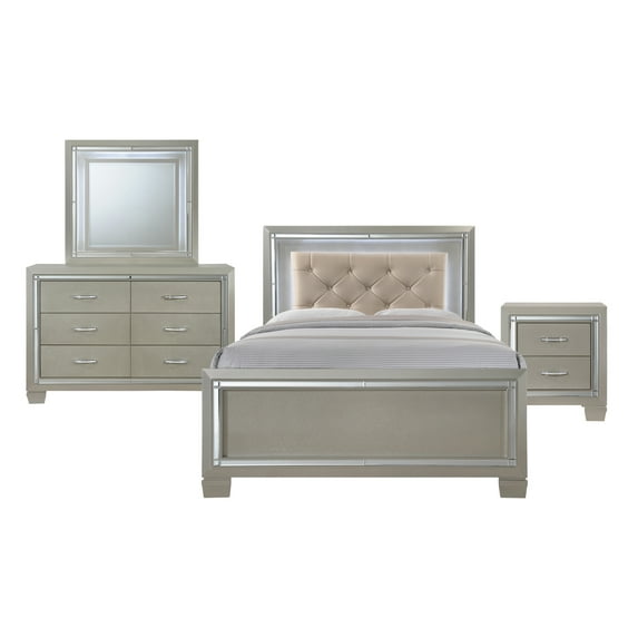 Picket House Furnishings Glamour Youth Bedroom Set, Multiple Sizes, Multiple Configurations