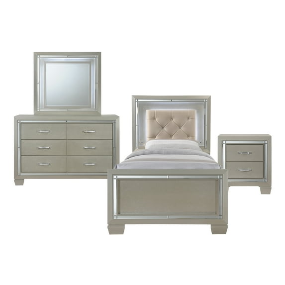 Picket House Furnishings Glamour Youth Bedroom Set, Multiple Sizes, Multiple Configurations