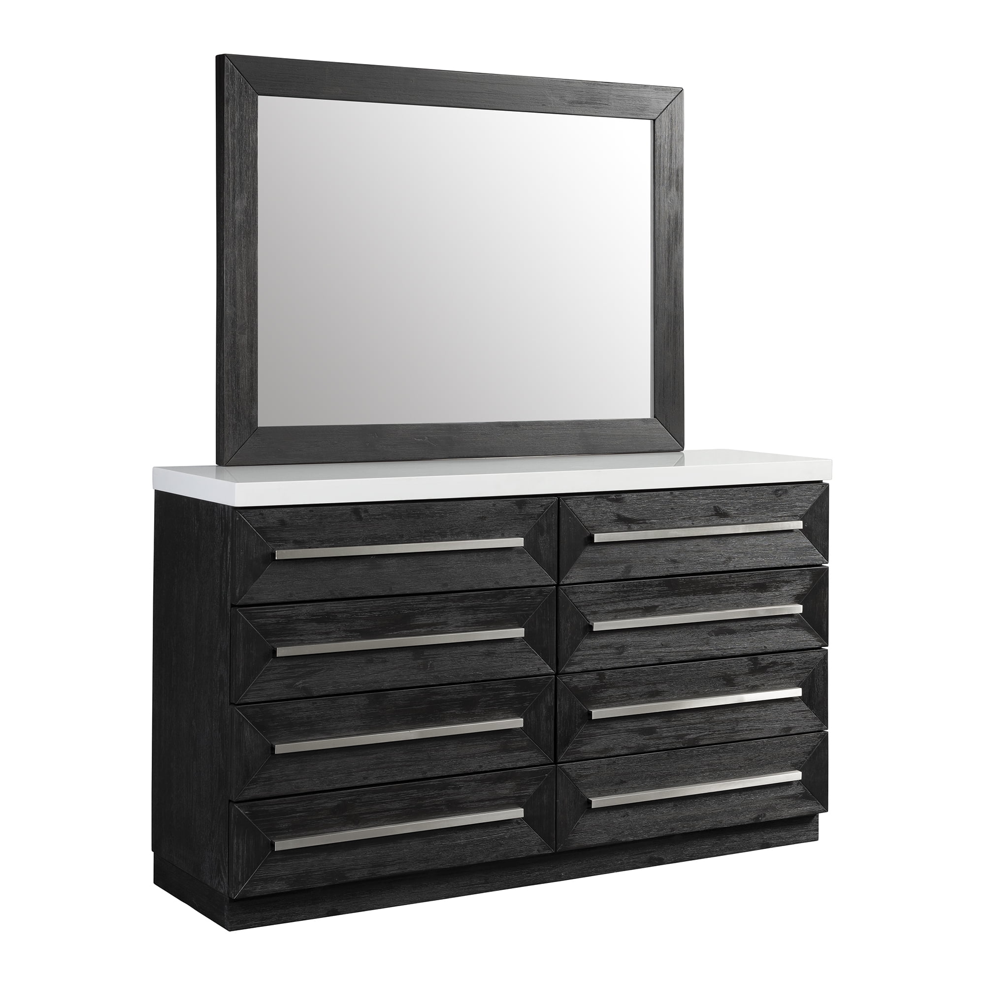 Picket House Furnishings Grace 8Drawer Quartz Top Dresser with Mirror