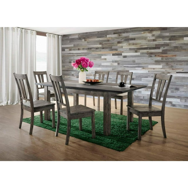 Picket House Furnishings Grayson 7 Piece Extendable Dining Set in Gray