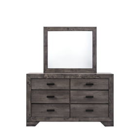 Picket House Furnishings Grayson Dresser & Mirror Set Grey Oak
