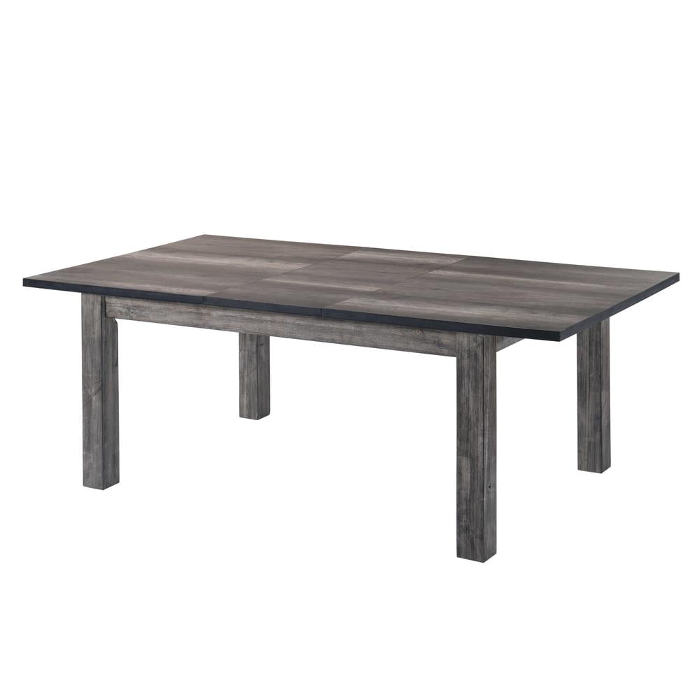 Grayson Rustic Extendable Dining Table in Gray Oak
