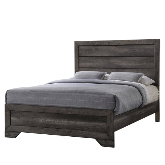 Picket House Furnishings Grayson Queen Panel Bed in Gray Oak
