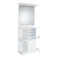 thumbnail image 1 of Picket House Furnishings Gwendolyn Wine Cabinet with Light in Glossy White, 1 of 11