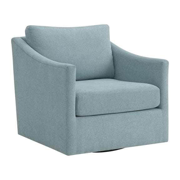 Picket House Furnishings Hannah Swivel Chair in Freya Light Blue