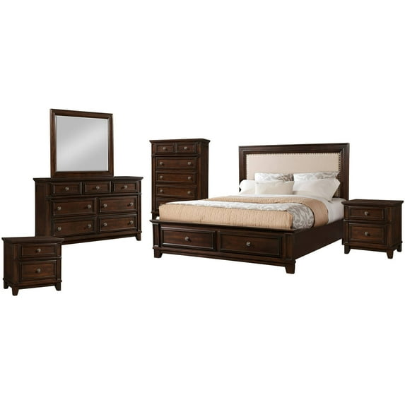 Picket House Furnishings Harland Bedroom Set with Storage, Multiple Sizes and Configurations