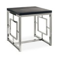 thumbnail image 1 of Picket House Furnishings Harper End Table in Dark Cappuccino/Chrome, 1 of 5