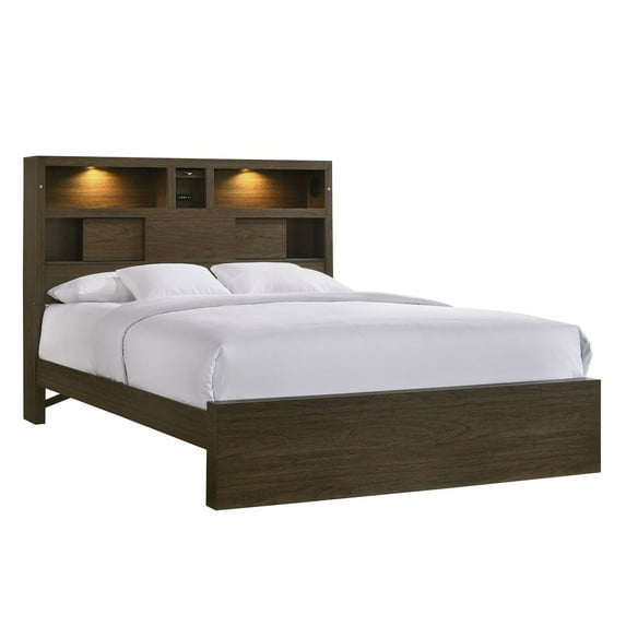Picket House Furnishings Hendrix King Music Bed in Walnut