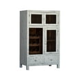 thumbnail image 1 of Picket House Furnishings Irving Wine Cabinet in Distressed White, 1 of 5