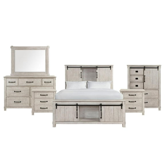Picket House Furnishings Jack Queen Platform Storage 6PC Bedroom Set