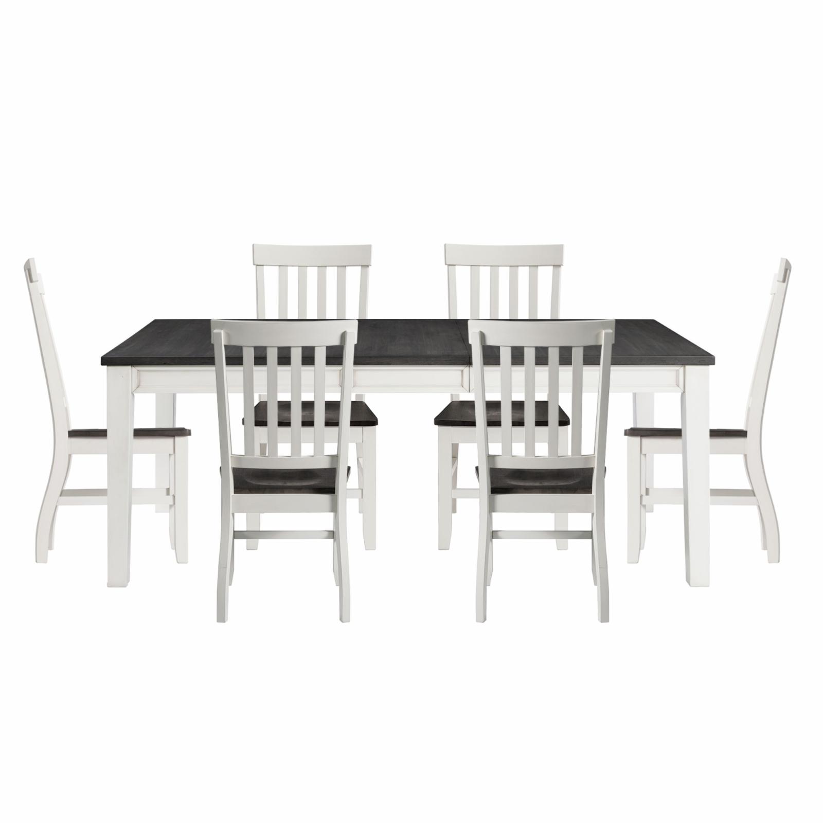 Picket House Furnishings Jamison Two Tone 7 Piece Dining SetTable and