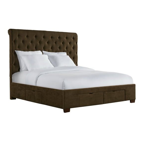 Picket House Furnishings Jeremiah King Upholstered Storage Bed