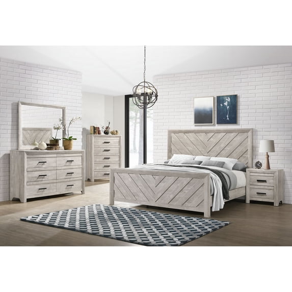 Picket House Furnishings Keely Queen Panel Bed in White