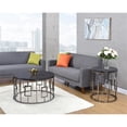 thumbnail image 1 of Picket House Furnishings Kendall Round End Table in Black/Chrome, 1 of 10
