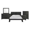 thumbnail image 1 of Picket House Furnishings Kenn Queen Panel 5PC Bedroom Set in Black, 1 of 18