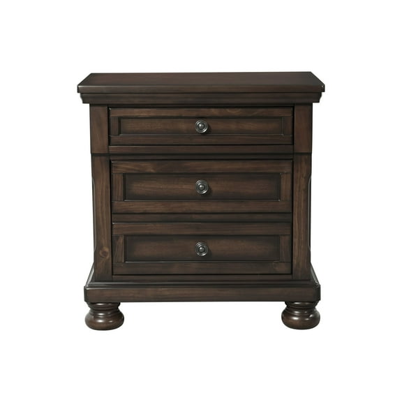 Picket House Furnishings Kingsley Nightstand w/ USB Walnut